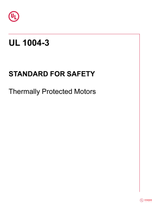 UL 1004-3 PDF UL 1004-3 PDF